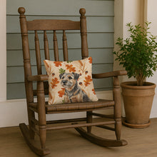 Load image into Gallery viewer, Grizzle and Tan Border Terrier Heirloom Fall Throw Pillow