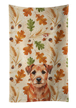 Load image into Gallery viewer, Red Border Terrier Heirloom Fall Kitchen Towel
