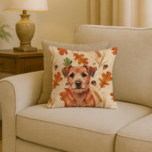 Load image into Gallery viewer, Red Border Terrier Heirloom Fall Throw Pillow