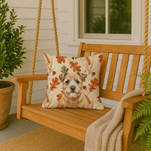 Load image into Gallery viewer, Wheaten Border Terrier Heirloom Fall Throw Pillow