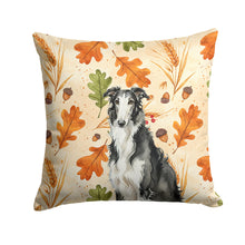 Load image into Gallery viewer, Black and White Borzoi Heirloom Fall Throw Pillow