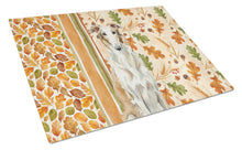 Load image into Gallery viewer, Borzoi Heirloom Fall Glass Cutting Board