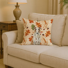 Load image into Gallery viewer, Borzoi Heirloom Fall Throw Pillow