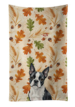 Load image into Gallery viewer, Boston Terrier Heirloom Fall Kitchen Towel