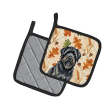 Load image into Gallery viewer, Bouvier des Flandres Heirloom Fall Pair of Pot Holders