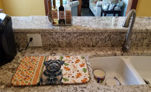 Load image into Gallery viewer, Brindle Bouvier des Flandres Heirloom Fall Dish Drying Mat