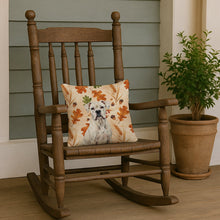 Load image into Gallery viewer, White Boxer Heirloom Fall Throw Pillow