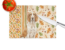 Load image into Gallery viewer, Bracco Italiano Heirloom Fall Glass Cutting Board