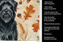 Load image into Gallery viewer, Black Briard Heirloom Fall Kitchen Towel