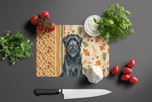 Load image into Gallery viewer, Black Briard Heirloom Fall Glass Cutting Board
