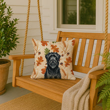 Load image into Gallery viewer, Black Briard Heirloom Fall Throw Pillow