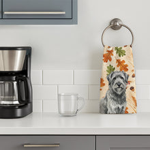 Load image into Gallery viewer, Gray Briard Heirloom Fall Kitchen Towel