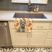 Load image into Gallery viewer, Gray Briard Heirloom Fall Kitchen Towel