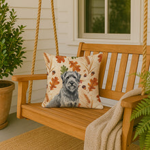 Load image into Gallery viewer, Gray Briard Heirloom Fall Throw Pillow