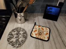 Load image into Gallery viewer, Tawny Briard Heirloom Fall Pair of Pot Holders