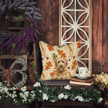 Load image into Gallery viewer, Tawny Briard Heirloom Fall Throw Pillow