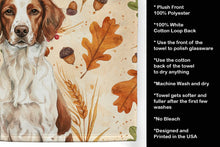 Load image into Gallery viewer, Liver and White Brittany Heirloom Fall Kitchen Towel