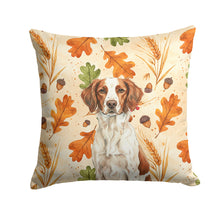 Load image into Gallery viewer, Liver and White Brittany Heirloom Fall Throw Pillow