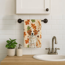 Load image into Gallery viewer, Orange and White Brittany Heirloom Fall Kitchen Towel