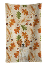 Load image into Gallery viewer, Orange and White Brittany Heirloom Fall Kitchen Towel