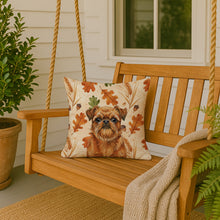 Load image into Gallery viewer, Belge Brussels Griffon Heirloom Fall Throw Pillow