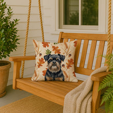 Load image into Gallery viewer, Black and Tan Brussels Griffon Heirloom Fall Throw Pillow