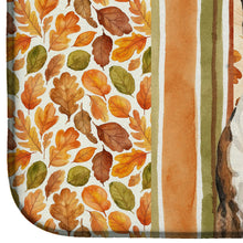 Load image into Gallery viewer, Brindle and White Bull Terrier Heirloom Fall Dish Drying Mat