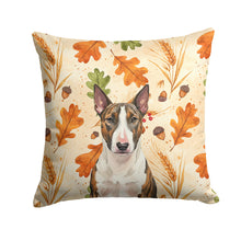Load image into Gallery viewer, Brindle and White Bull Terrier Heirloom Fall Throw Pillow