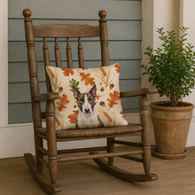 Load image into Gallery viewer, Brindle and White Bull Terrier Heirloom Fall Throw Pillow