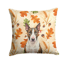 Load image into Gallery viewer, Brindle and White Bull Terrier Heirloom Fall Throw Pillow