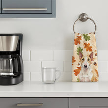 Load image into Gallery viewer, Fawn and White Bull Terrier Heirloom Fall Kitchen Towel