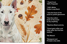 Load image into Gallery viewer, White Bull Terrier Heirloom Fall Kitchen Towel