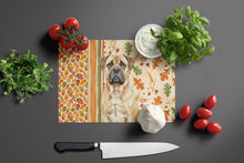 Load image into Gallery viewer, Bullmastiff Heirloom Fall Glass Cutting Board