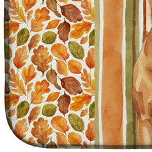 Load image into Gallery viewer, Red Bullmastiff Heirloom Fall Dish Drying Mat