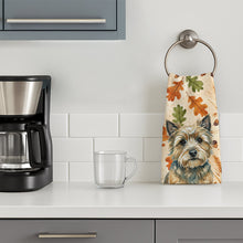 Load image into Gallery viewer, Cairn Terrier Heirloom Fall Kitchen Towel