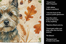 Load image into Gallery viewer, Cairn Terrier Heirloom Fall Kitchen Towel