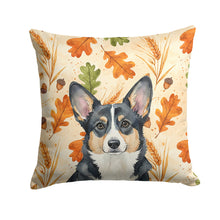 Load image into Gallery viewer, Black and White Cardigan Welsh Corgi Heirloom Fall Throw Pillow