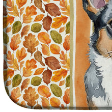 Load image into Gallery viewer, Blue Merle Cardigan Welsh Corgi Heirloom Fall Dish Drying Mat