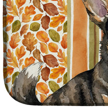 Load image into Gallery viewer, Brindle Cardigan Welsh Corgi Heirloom Fall Dish Drying Mat