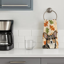 Load image into Gallery viewer, Brindle Cardigan Welsh Corgi Heirloom Fall Kitchen Towel