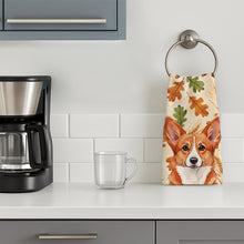 Load image into Gallery viewer, Red Cardigan Welsh Corgi Heirloom Fall Kitchen Towel