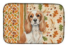 Load image into Gallery viewer, Blenheim Cavalier Spaniel Heirloom Fall Dish Drying Mat