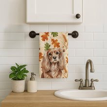 Load image into Gallery viewer, Ruby Cavalier Spaniel Heirloom Fall Kitchen Towel