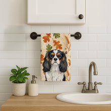 Load image into Gallery viewer, Tricolor Cavalier Spaniel Heirloom Fall Kitchen Towel