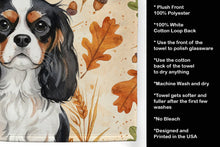 Load image into Gallery viewer, Tricolor Cavalier Spaniel Heirloom Fall Kitchen Towel