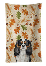 Load image into Gallery viewer, Tricolor Cavalier Spaniel Heirloom Fall Kitchen Towel