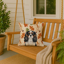 Load image into Gallery viewer, Tricolor Cavalier Spaniel Heirloom Fall Throw Pillow