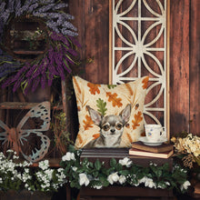Load image into Gallery viewer, Chihuahua Heirloom Fall Throw Pillow