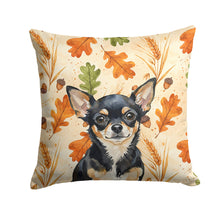 Load image into Gallery viewer, Black and Tan Chihuahua Heirloom Fall Throw Pillow