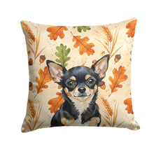Load image into Gallery viewer, Black and Tan Chihuahua Heirloom Fall Throw Pillow
